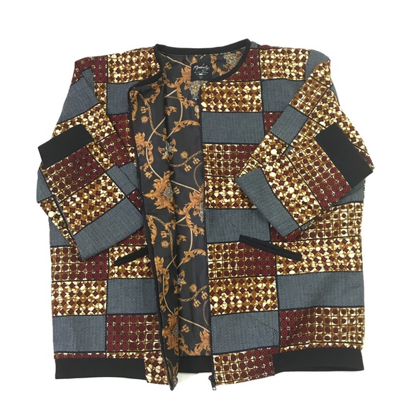 Men’s African Print Long sleeve Jacket - Picture 5 of 9